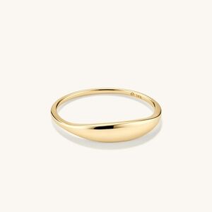 Mejuri Gold Minimalist Ring SZ 8